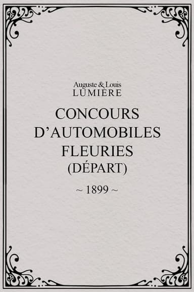 Fête de Paris 1899: Concours d'automobiles fleuries (départ)