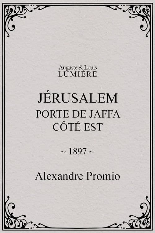 Jérusalem : porte de Jaffa, côté Est